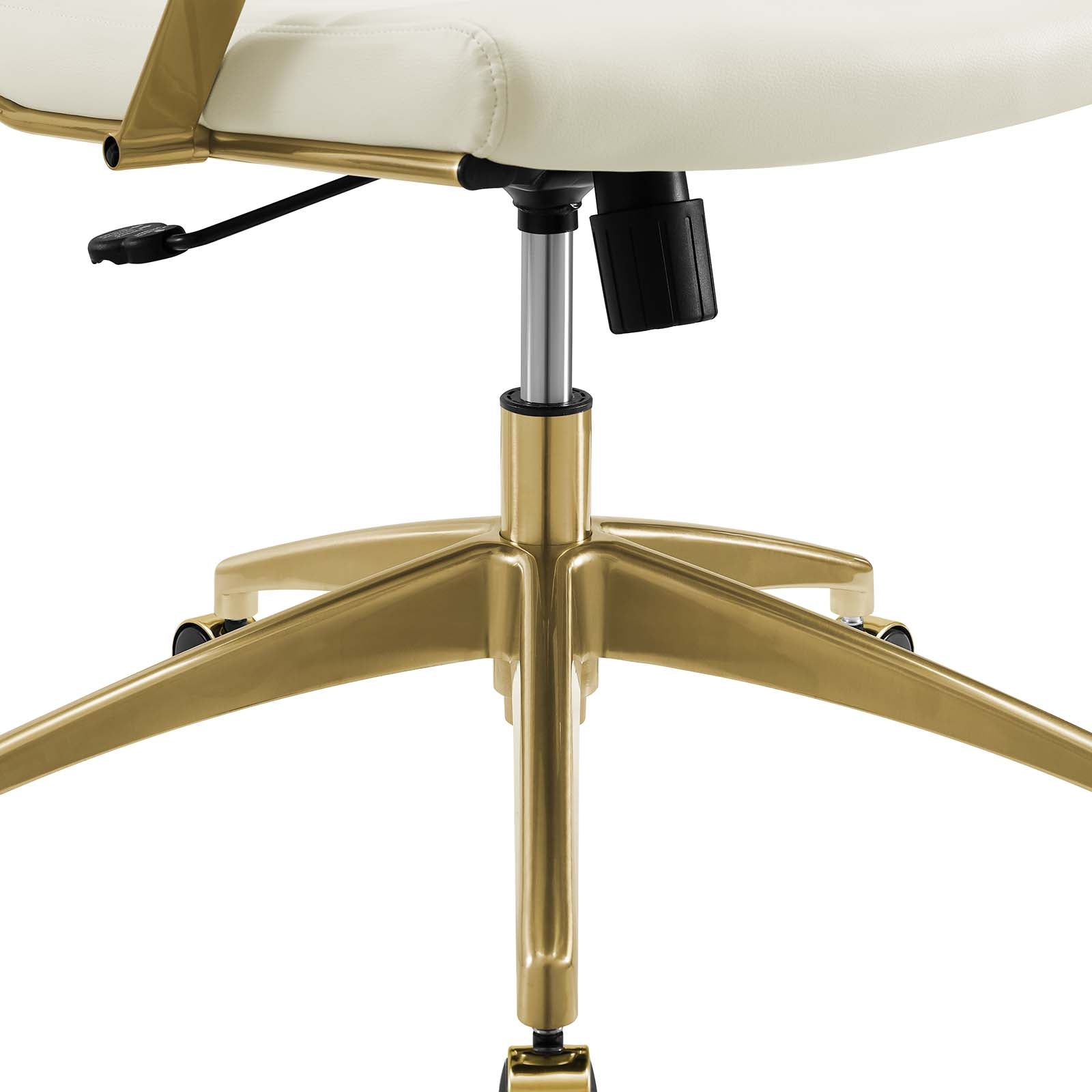 Deluxe Gold Stainless Steel Highback Office Chair