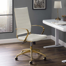Load image into Gallery viewer, Deluxe Gold Stainless Steel Highback Office Chair