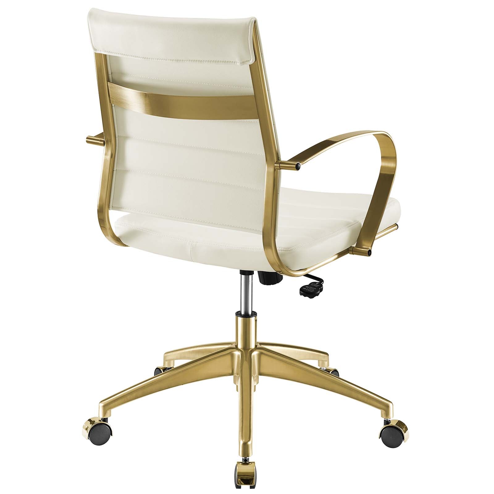 Deluxe Gold Stainless Steel Midback Office Chair