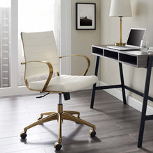 Load image into Gallery viewer, Deluxe Gold Stainless Steel Midback Office Chair