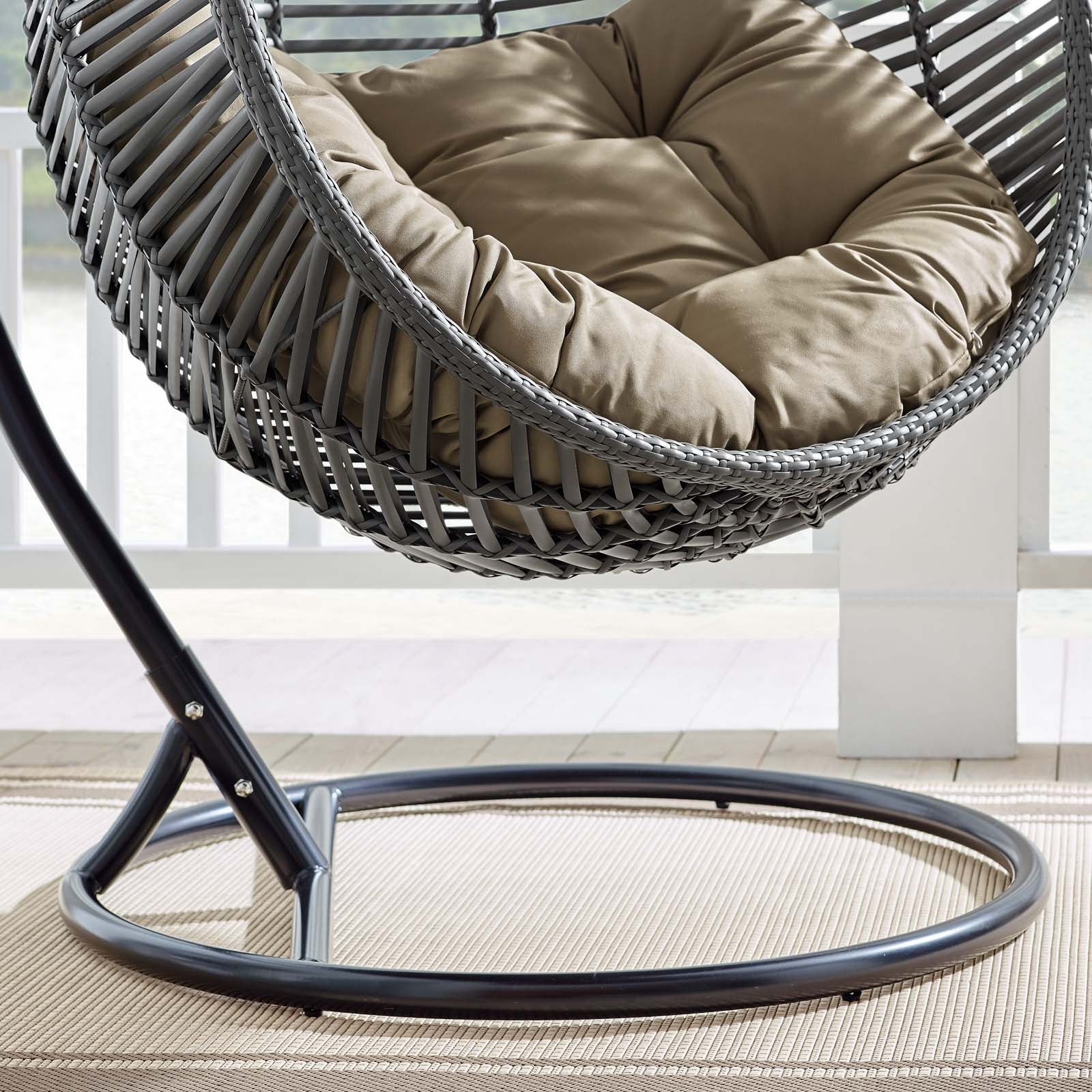 Tulum Outdoor Patio Swing Chair With the Stand