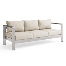 Load image into Gallery viewer, Coast Outdoor Patio Aluminum Sofa
