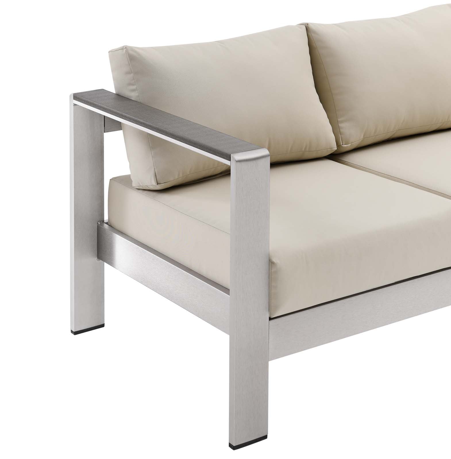 Coast Outdoor Patio Aluminum Sofa