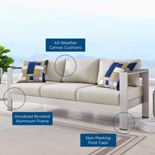 Load image into Gallery viewer, Coast Outdoor Patio Aluminum Sofa