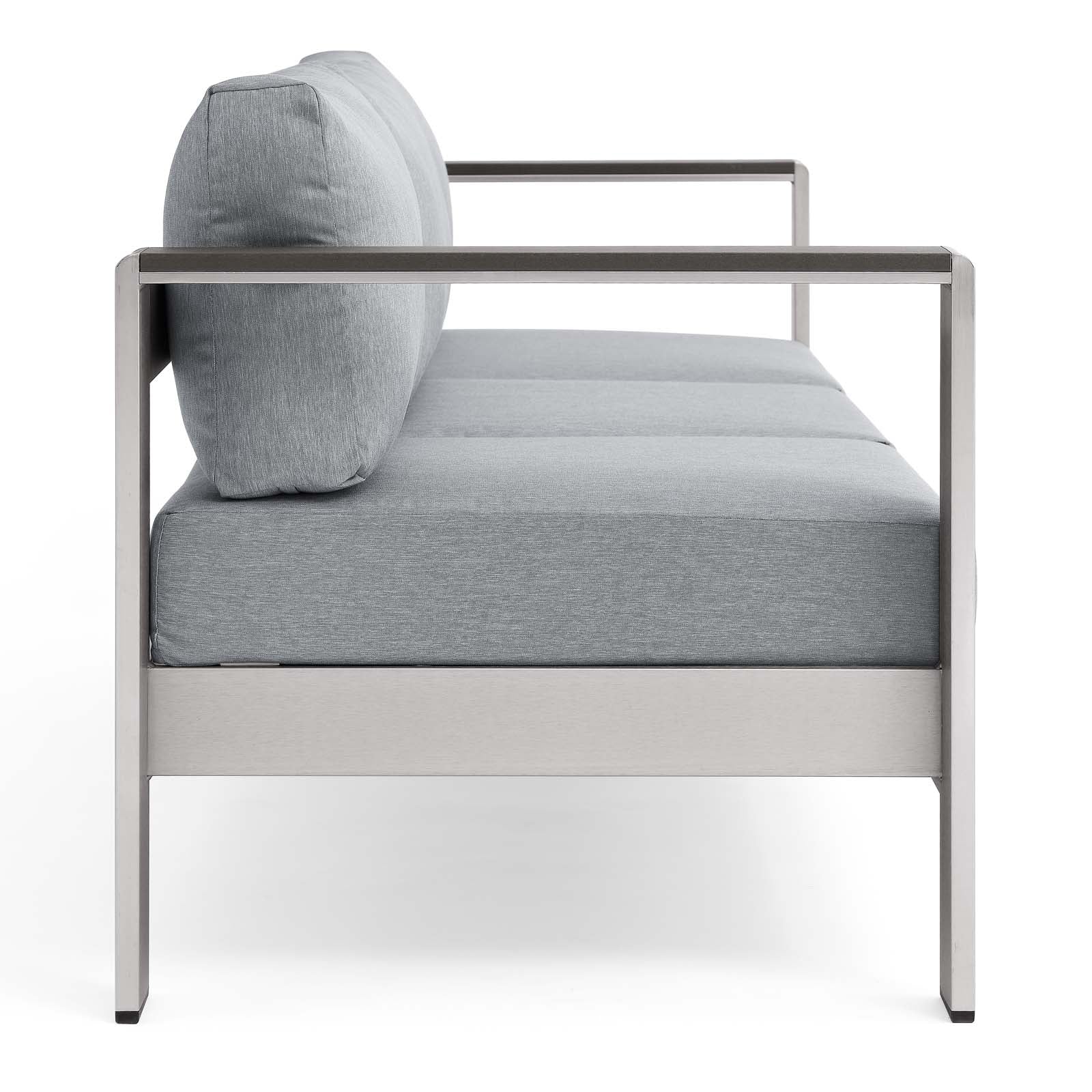 Coast Outdoor Patio Aluminum Sofa