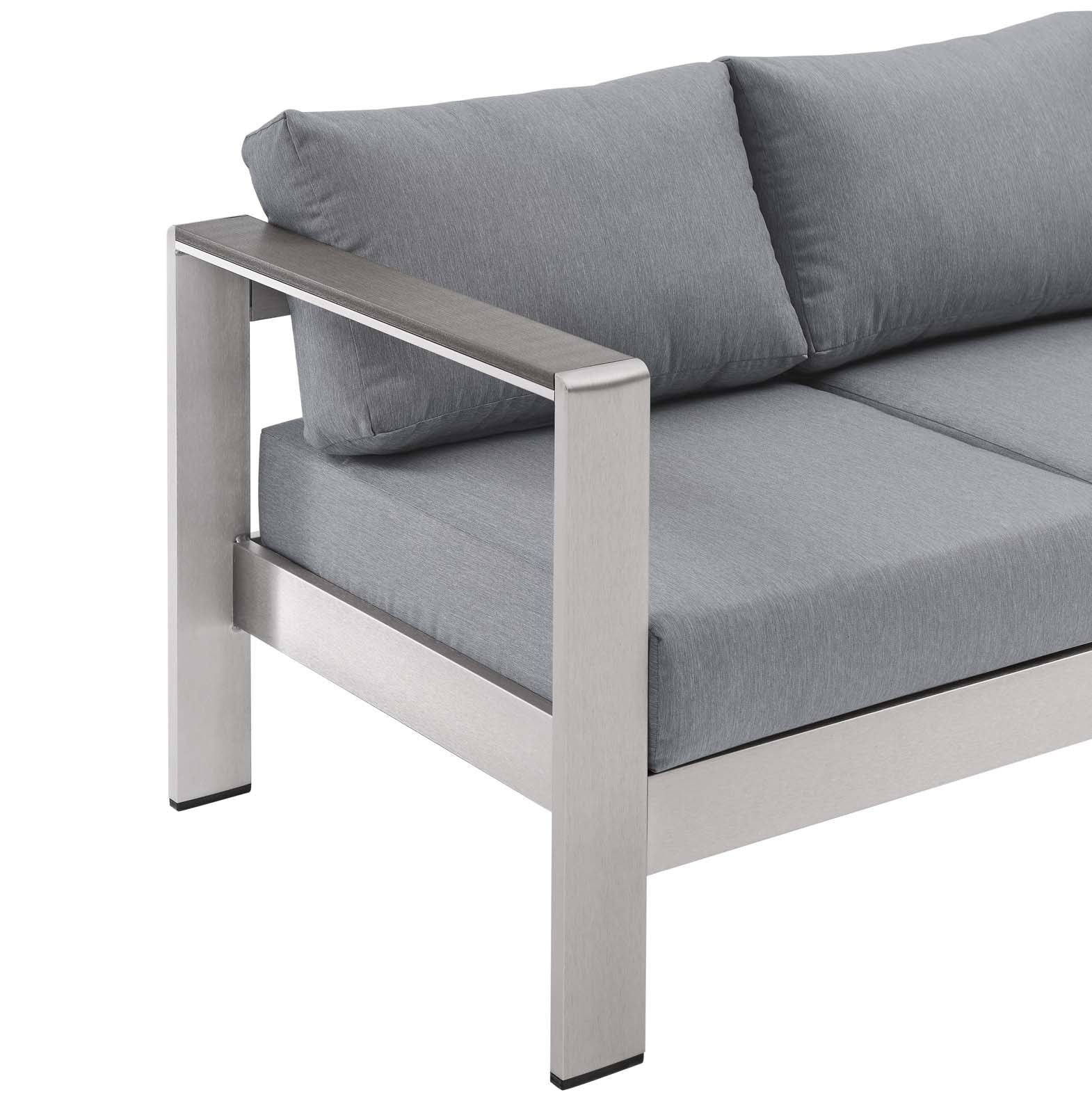 Coast Outdoor Patio Aluminum Sofa
