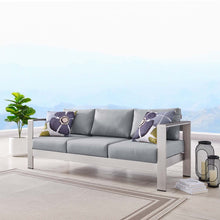 Load image into Gallery viewer, Coast Outdoor Patio Aluminum Sofa