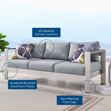 Load image into Gallery viewer, Coast Outdoor Patio Aluminum Sofa