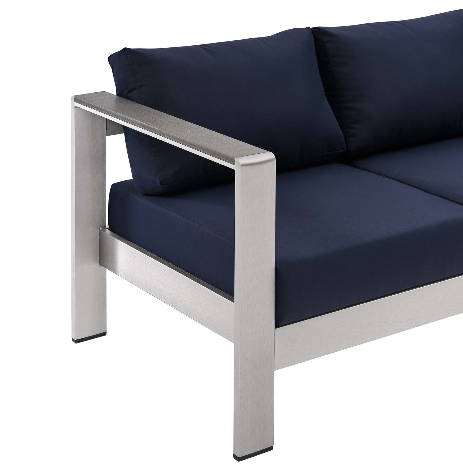 Coast Outdoor Patio Aluminum Sofa