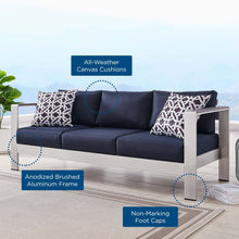 Load image into Gallery viewer, Coast Outdoor Patio Aluminum Sofa