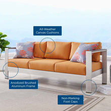 Load image into Gallery viewer, Coast Outdoor Patio Aluminum Sofa