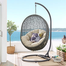 Load image into Gallery viewer, Hide Outdoor Patio Sunbrella® Swing Chair With Stand