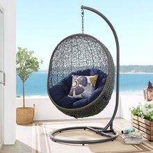 Load image into Gallery viewer, Hide Outdoor Patio Sunbrella® Swing Chair With Stand