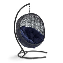 Load image into Gallery viewer, Encase Sunbrella® Swing Outdoor Patio Lounge Chair With Stand