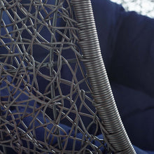 Load image into Gallery viewer, Encase Sunbrella® Swing Outdoor Patio Lounge Chair With Stand