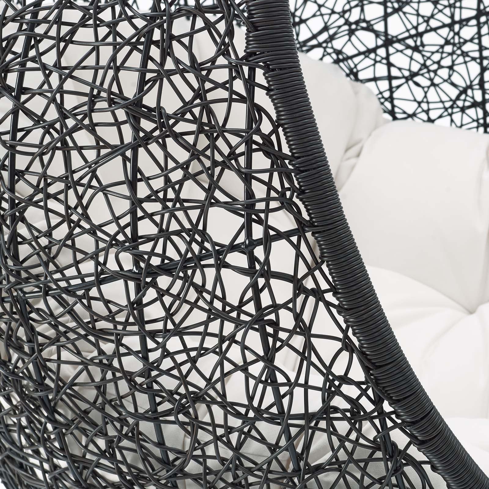 Encase Sunbrella® Swing Outdoor Patio Lounge Chair With Stand