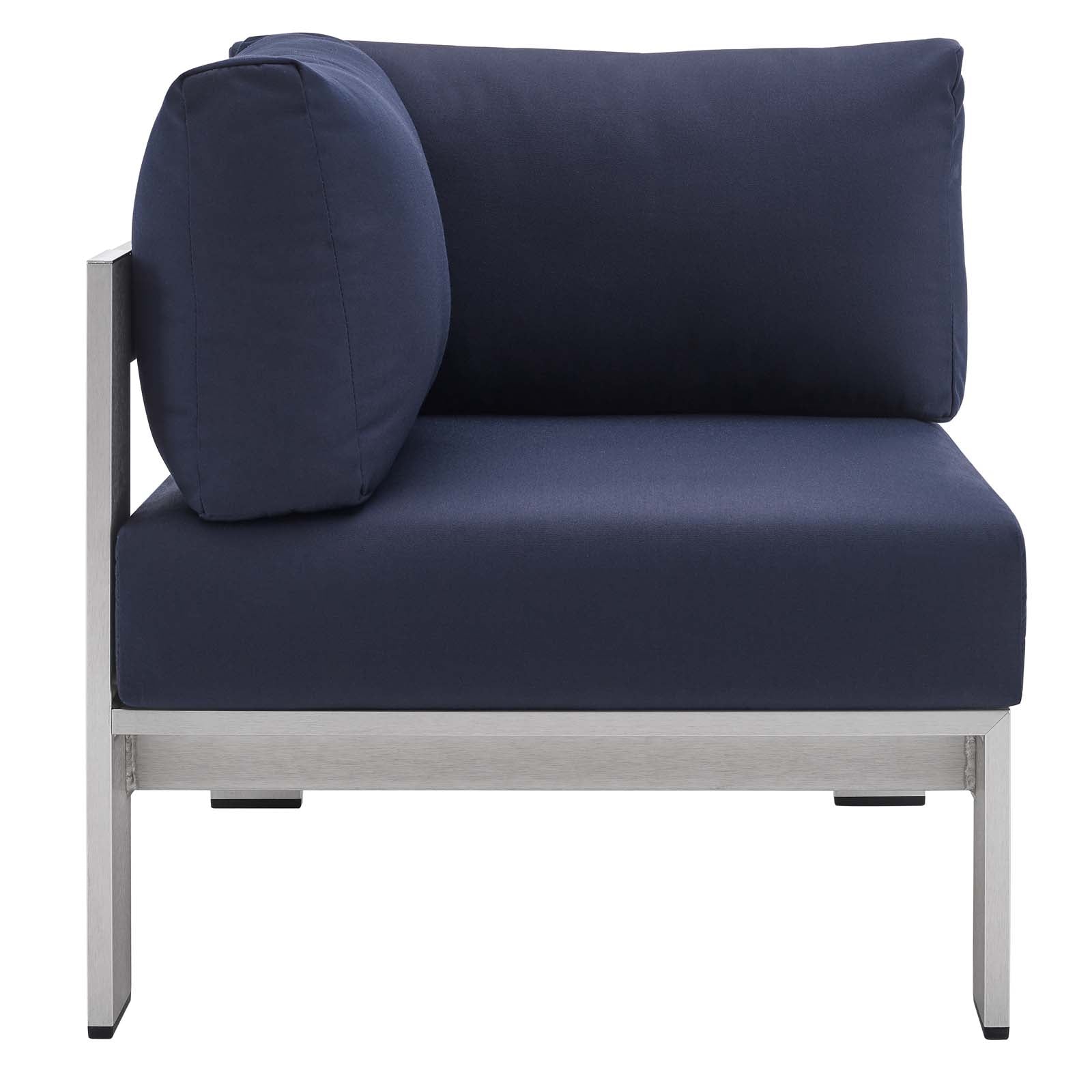 Coast Sunbrella® Fabric Aluminum Outdoor Patio Corner Chair