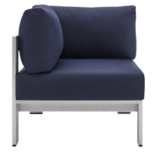 Load image into Gallery viewer, Coast Sunbrella® Fabric Aluminum Outdoor Patio Corner Chair