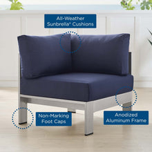 Load image into Gallery viewer, Coast Sunbrella® Fabric Aluminum Outdoor Patio Corner Chair