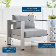 Load image into Gallery viewer, Coast Sunbrella® Fabric Aluminum Outdoor Patio Armchair