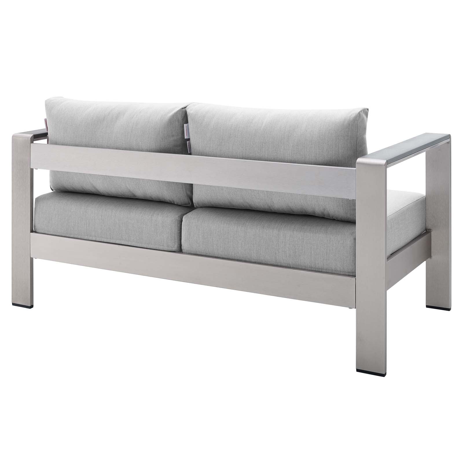 Coast Sunbrella® Fabric Aluminum Outdoor Patio Loveseat