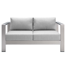 Load image into Gallery viewer, Coast Sunbrella® Fabric Aluminum Outdoor Patio Loveseat