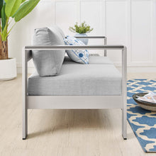 Load image into Gallery viewer, Coast Sunbrella® Fabric Aluminum Outdoor Patio Loveseat