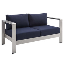 Load image into Gallery viewer, Coast Sunbrella® Fabric Aluminum Outdoor Patio Loveseat