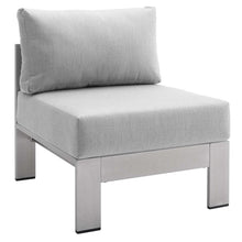 Load image into Gallery viewer, Coast Sunbrella® Fabric Aluminum Outdoor Patio Armless Chair