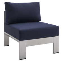 Load image into Gallery viewer, Coast Sunbrella® Fabric Aluminum Outdoor Patio Armless Chair