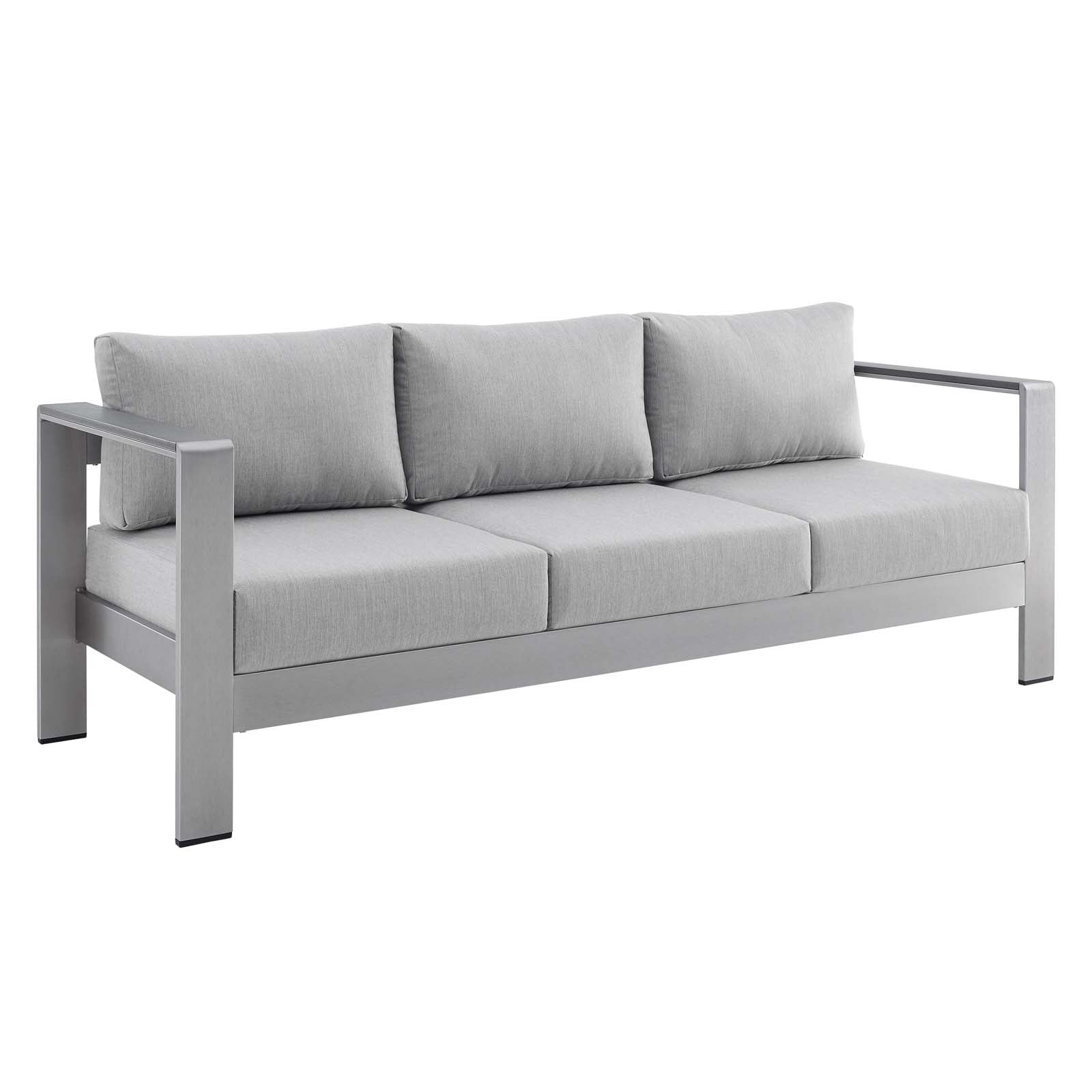 Coast Sunbrella® Fabric Aluminum Outdoor Patio Sofa