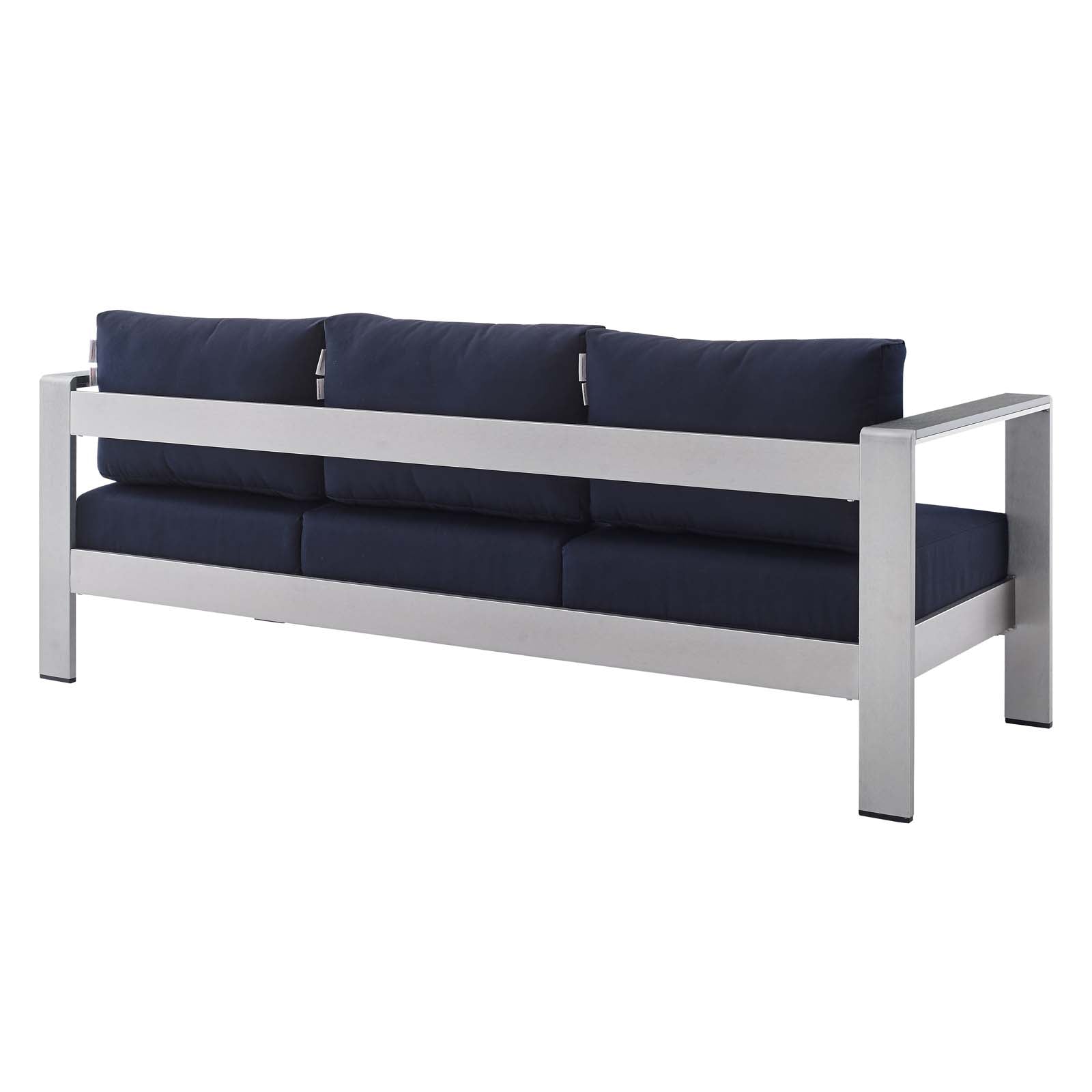 Coast Sunbrella® Fabric Aluminum Outdoor Patio Sofa