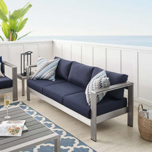 Load image into Gallery viewer, Coast Sunbrella® Fabric Aluminum Outdoor Patio Sofa