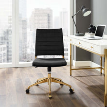 Load image into Gallery viewer, Deluxe Armless Mid Back Velvet Office Chair