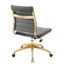 Load image into Gallery viewer, Deluxe Armless Mid Back Velvet Office Chair