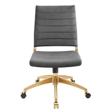 Load image into Gallery viewer, Deluxe Armless Mid Back Velvet Office Chair