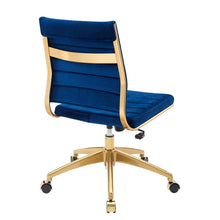 Load image into Gallery viewer, Deluxe Armless Mid Back Velvet Office Chair
