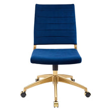 Load image into Gallery viewer, Deluxe Armless Mid Back Velvet Office Chair