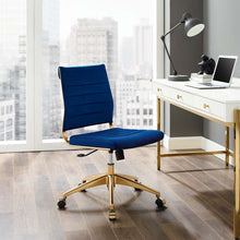 Load image into Gallery viewer, Deluxe Armless Mid Back Velvet Office Chair