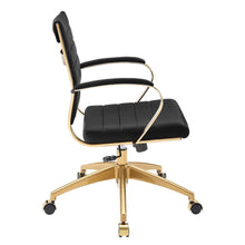 Load image into Gallery viewer, Deluxe Mid Back Velvet Office Chair Gold