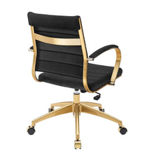 Load image into Gallery viewer, Deluxe Mid Back Velvet Office Chair Gold
