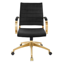 Load image into Gallery viewer, Deluxe Mid Back Velvet Office Chair Gold