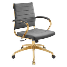 Load image into Gallery viewer, Deluxe Mid Back Velvet Office Chair Gold