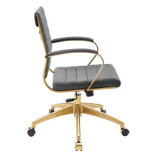 Load image into Gallery viewer, Deluxe Mid Back Velvet Office Chair Gold