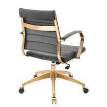 Load image into Gallery viewer, Deluxe Mid Back Velvet Office Chair Gold