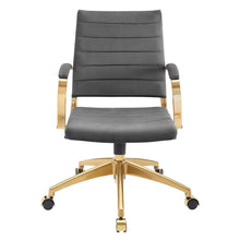 Load image into Gallery viewer, Deluxe Mid Back Velvet Office Chair Gold