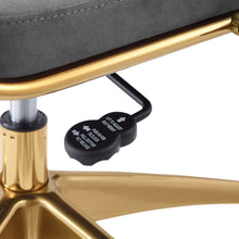 Load image into Gallery viewer, Deluxe Mid Back Velvet Office Chair Gold