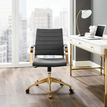 Load image into Gallery viewer, Deluxe Mid Back Velvet Office Chair Gold