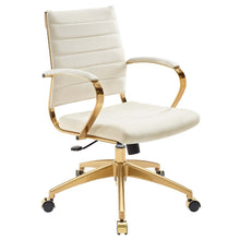 Load image into Gallery viewer, Deluxe Mid Back Velvet Office Chair Gold