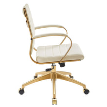 Load image into Gallery viewer, Deluxe Mid Back Velvet Office Chair Gold